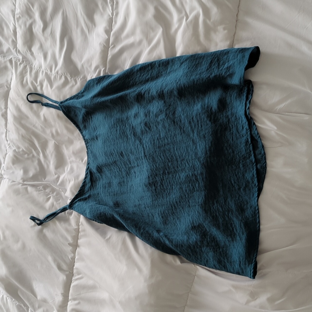 Teal Silk Cami